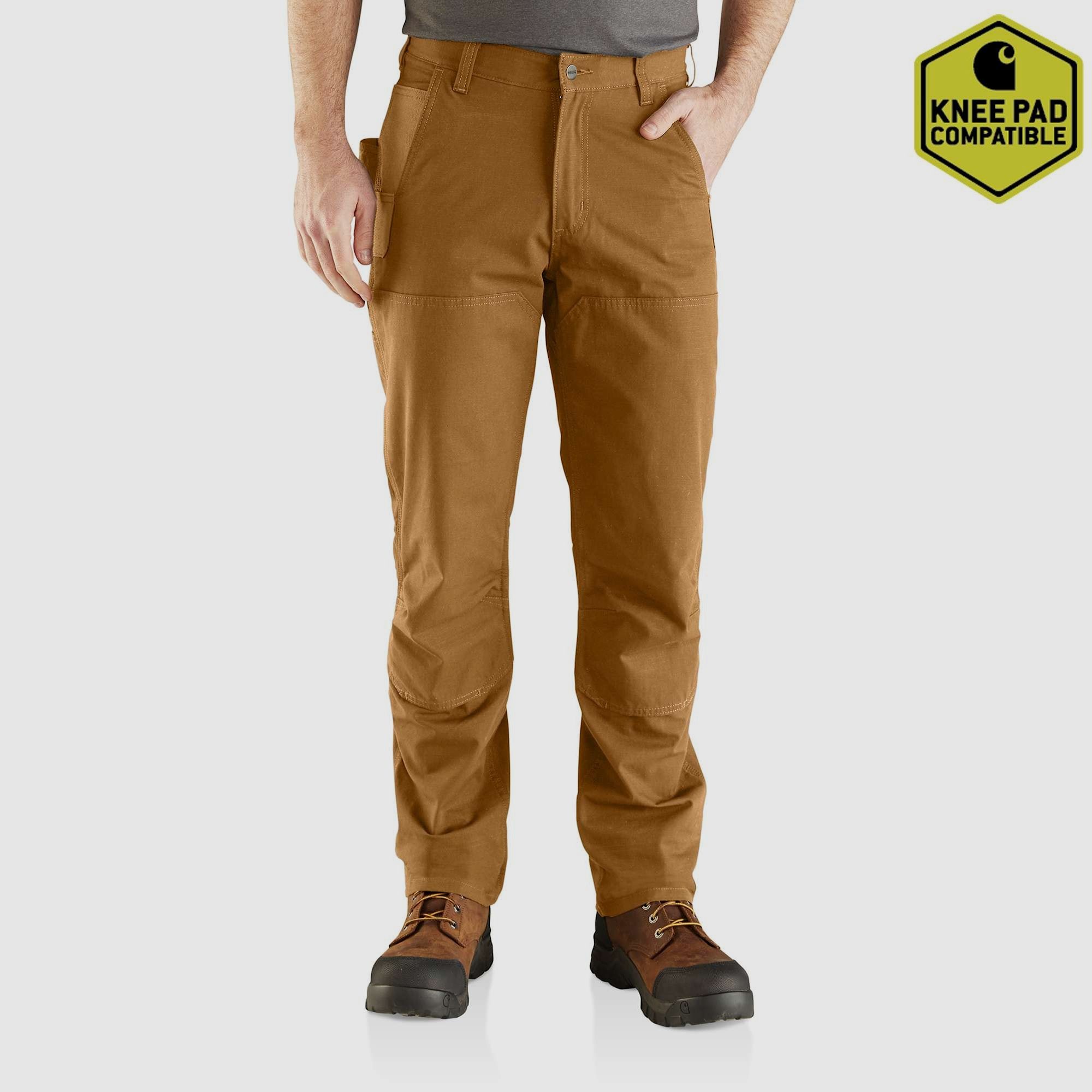 Pantalons Carhartt Steel Double Front Homme Carhartt® Marron W30/L32