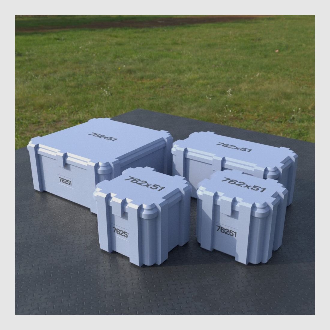 Filamelt Munitionsbox / 7.62x51 NATO / ‘Klappdeckel’ / Patronenbox, Ammo Box