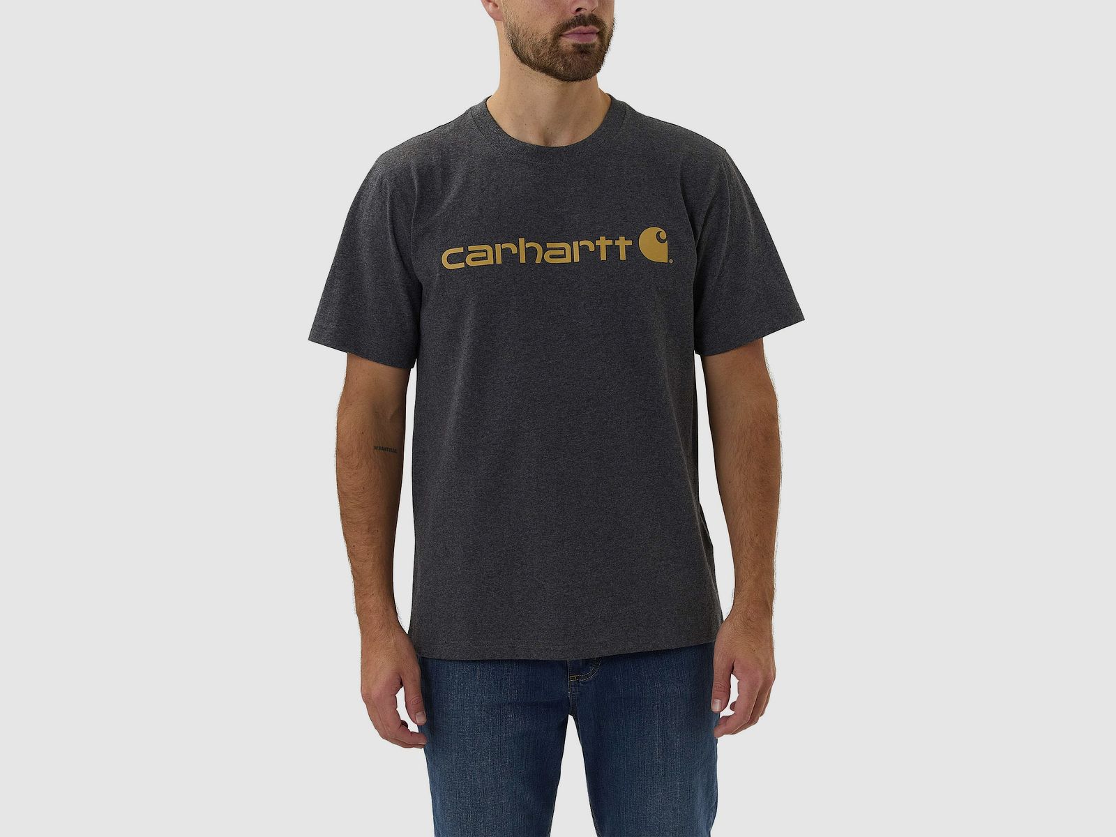 Carhartt Core T-Shirt Men Carbon Heather XS