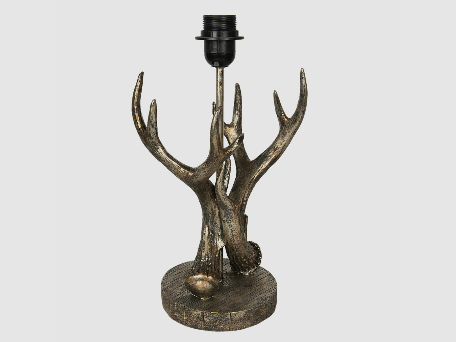 Lovergreen Lampen mit Tiermotiven Motiv Hirschgeweih Lampe Kupferfarbe + Lampenschirm - Polyresin