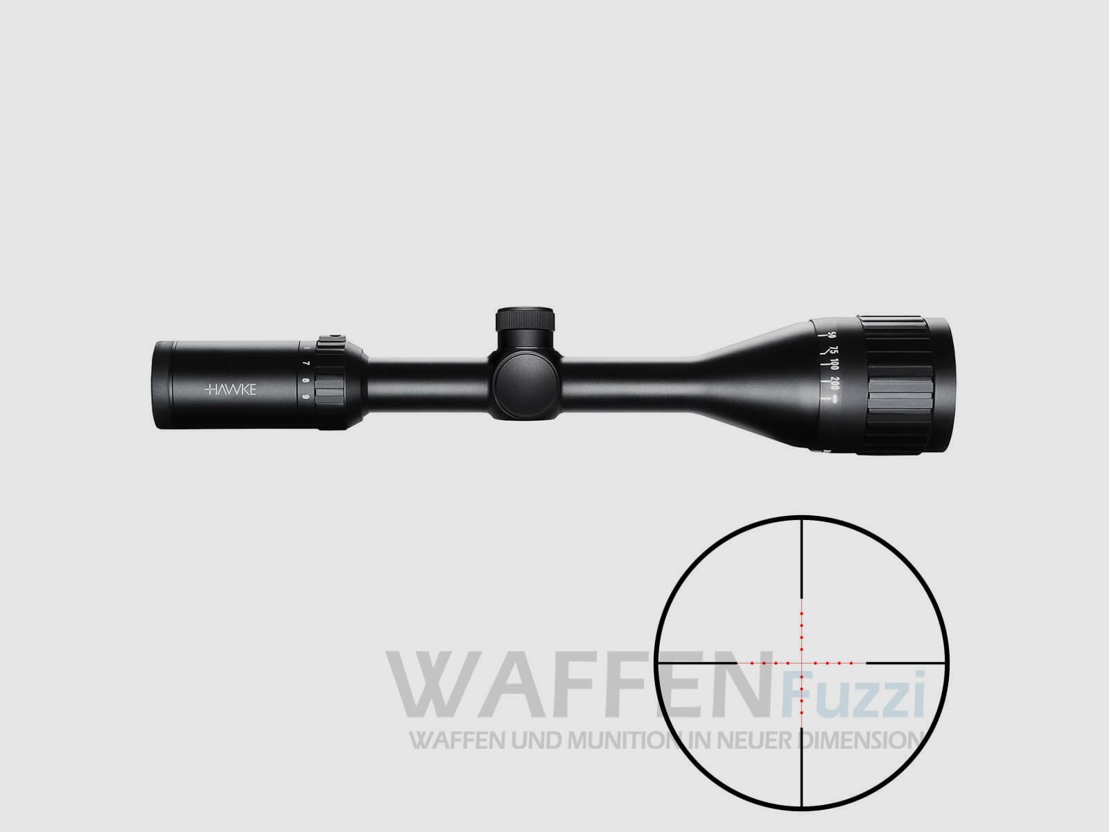 Hawke Vantage IR 3-9×50AO etched MilDot reticle 5 brightness levels