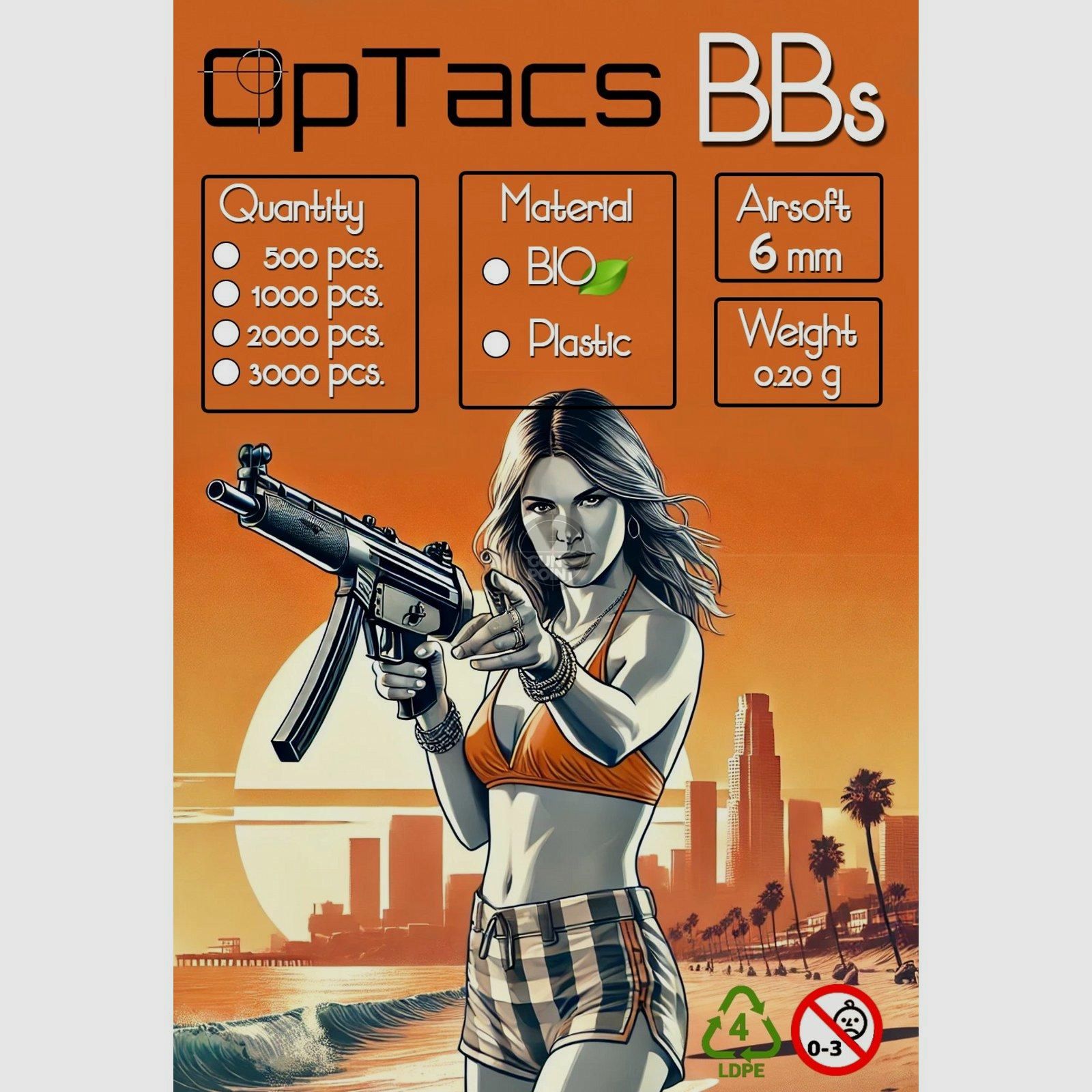 Softair - Kulki OpTacs Plastic BBs 0,20g 2.000 szt.