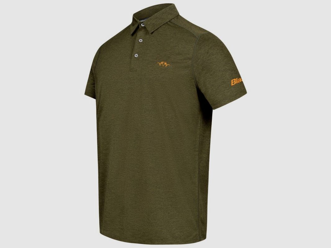 Blaser Herren Polo Shirt Competition 23 Dunkeloliv