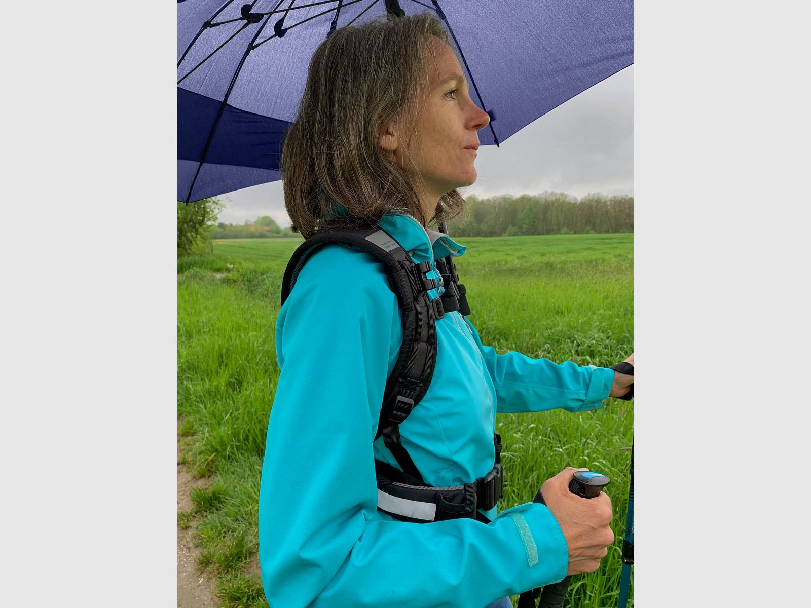 EuroSCHIRM Swing Handsfree Tragesystem für freihändige Regenschirme Schwarz, Bild 10 von 10