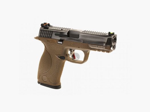 Softair - Pistolet - WE - WET-05 SV Canon Or Version Métal GBB FDE - à partir de 18 ans, plus de 0,5 Joule