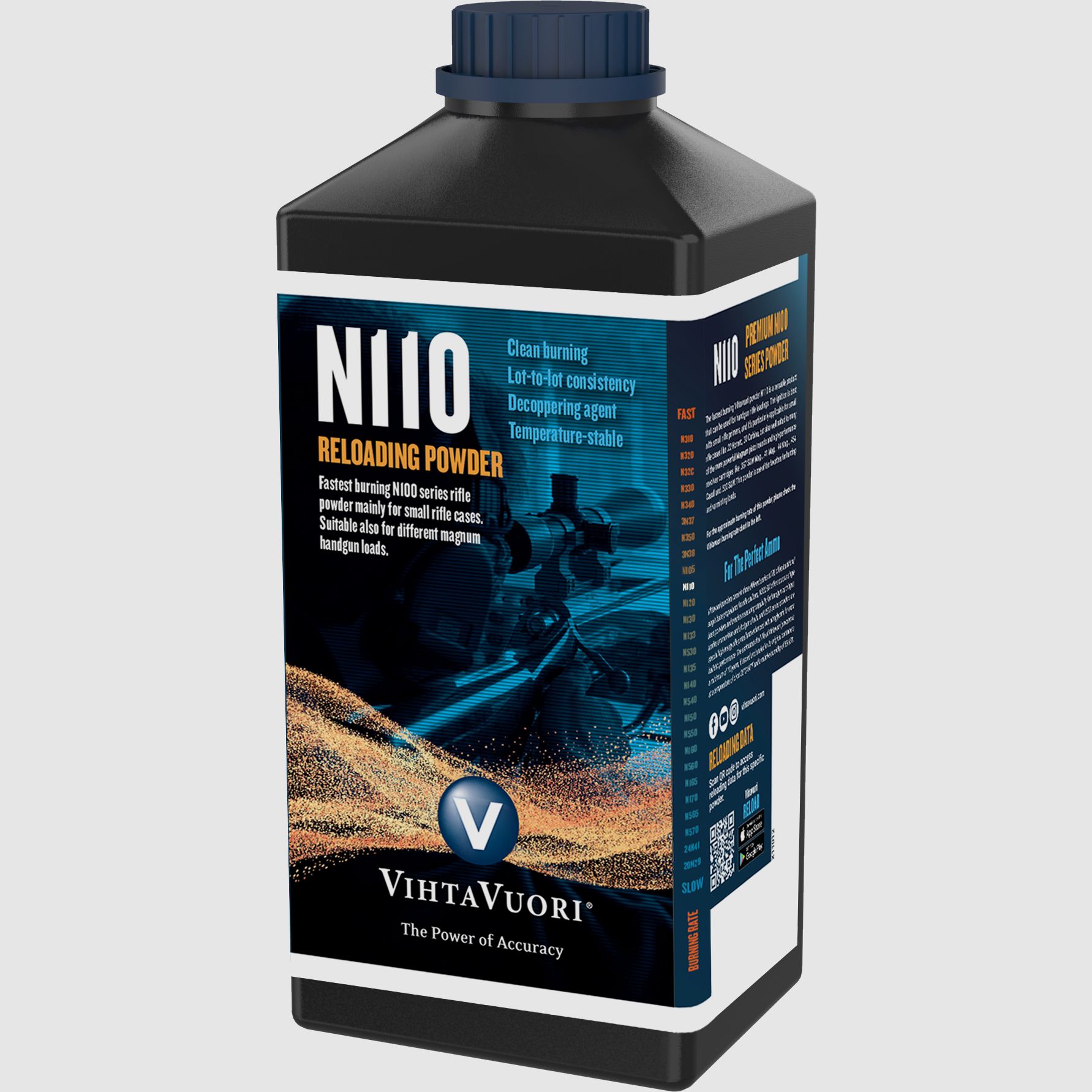 Vihtavuori N110, kaliber