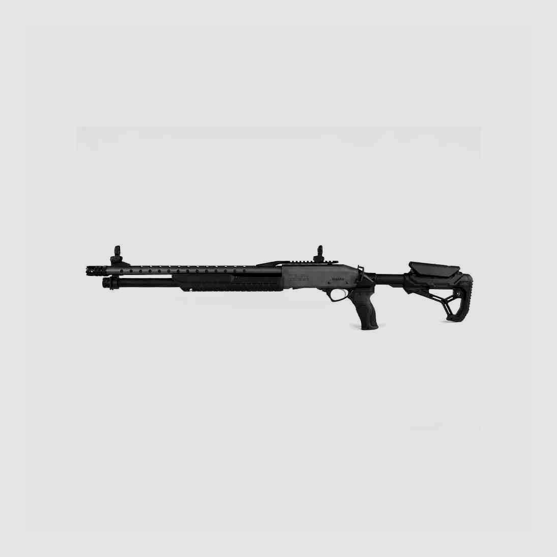 FABARM SDASS PRO TELESCOPIC STAGE 2″, Kal. 12/76 76 LL 51 cm (20″) mit Teleskopschaft CarBON Grey
