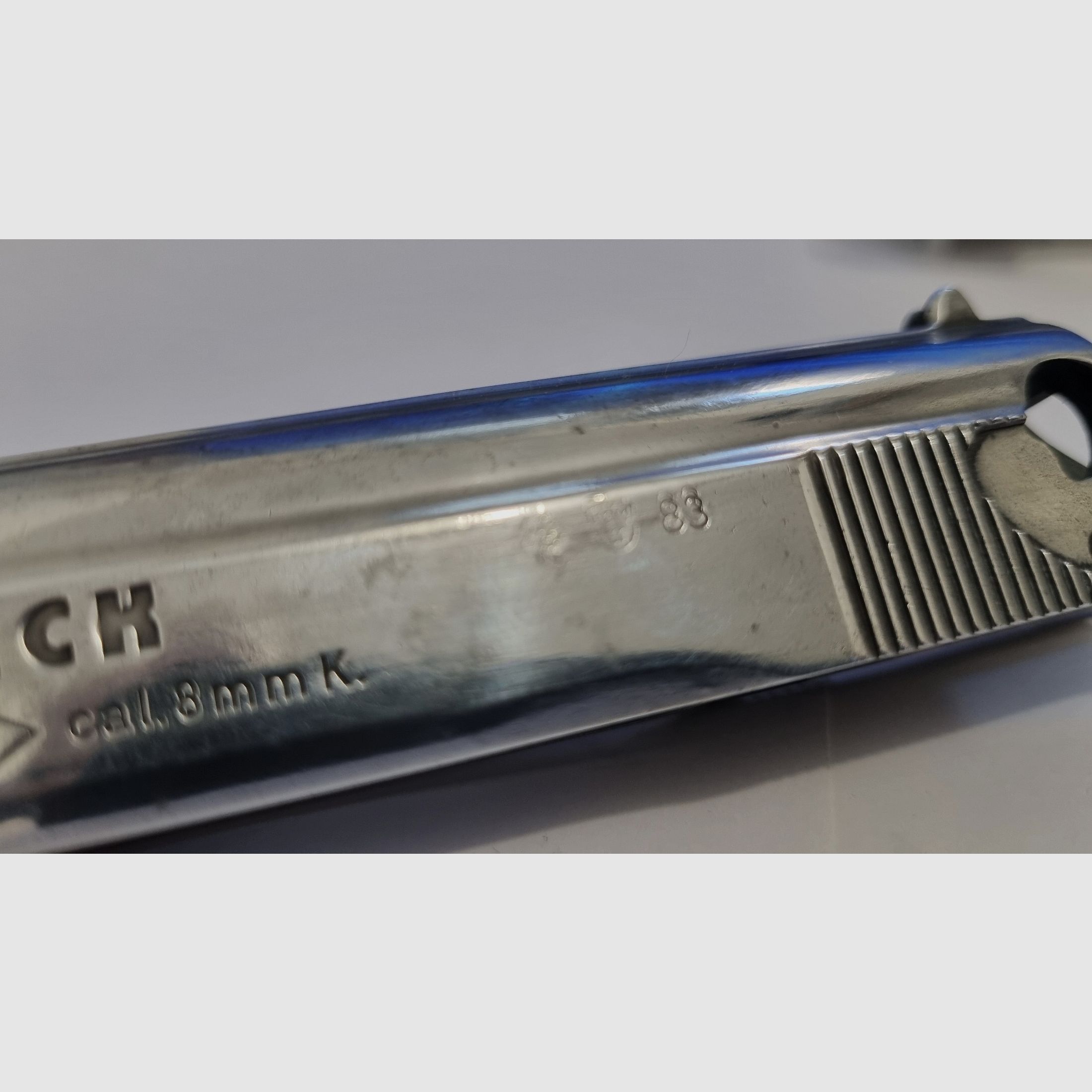 RECK Mod PK kal. 8mm K Siglé GS (schiet ook hagelmunitie) te renoveren en opnieuw te monteren ZONDER MAGAZIJN