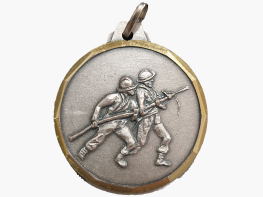 Medalla Bomberos – Soldados del Fuego – 32mm – Color PLATA