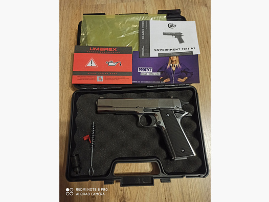 Colt Government 1911 Schreckschuss Chrome 9mm PAK 