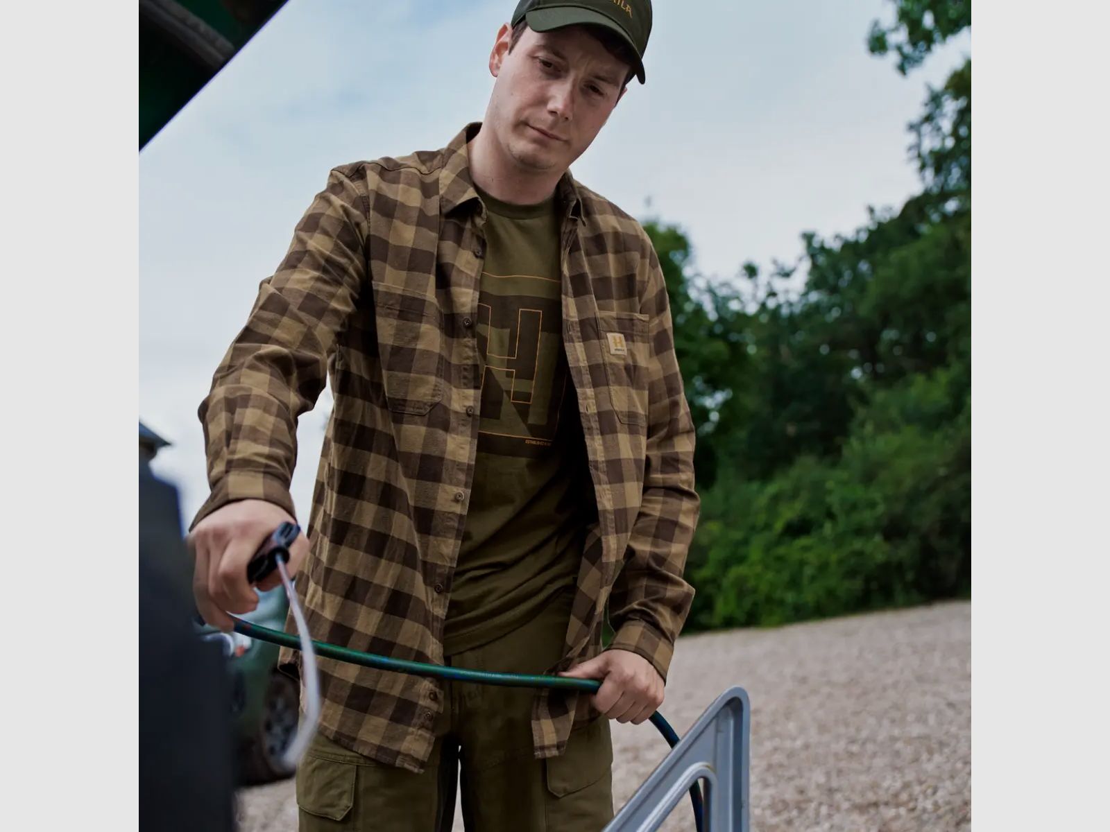 Härkila Scandinavisch Shirt (Antiek Brons Ruit)