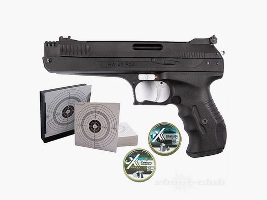 Weihrauch HW 40 PCA air pistol set 4.5mm diabolo