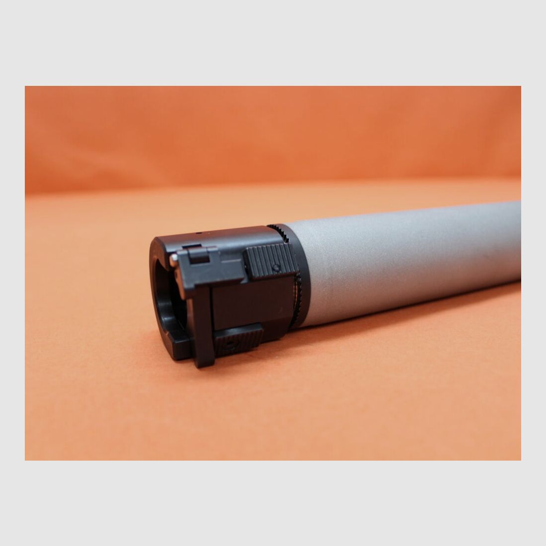 B&T AG silencer .308Win B&T AG Rotex-V OA-10 (SD-988065) stainless steel gray (Inconel/ Thermax) QD closure