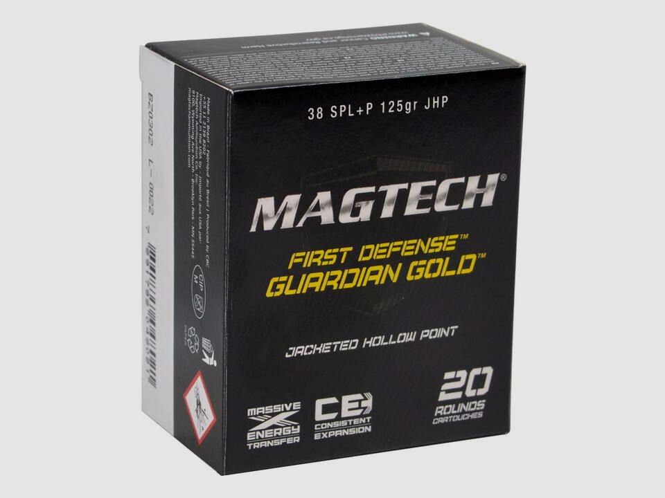 Magtech .38 Special+P Guardian Gold JHP 8,1g/125grs.