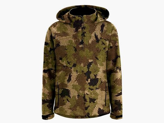 Hedlund Alta Ultralight Silent Forest Merino Camo Lodenhoodie - XS