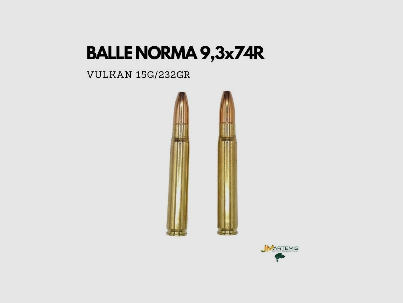 BALLE NORMA 9,3x74R VULKAN 232GR, image 3 sur 3