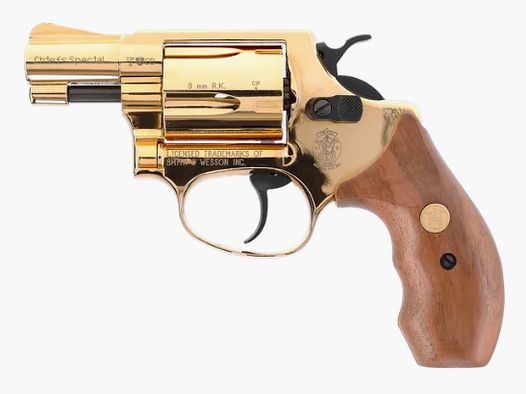 Smith & Wesson Chiefs Special 9mm R.K. - gold Schreckschuss