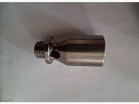 Edelstahl Zusatzlauf Abschussbecher für Geco P35 (neuwertig)