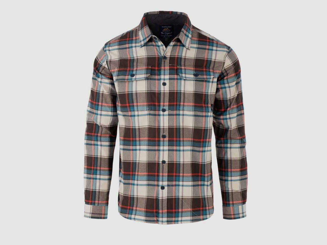 HELIKON-TEX GREYMAN SHIRT CORAL CRIMSON CHECKERED