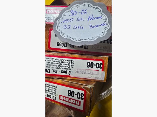 Hülsen 30-06 Norma Brennecke 150Stk und 33Stk