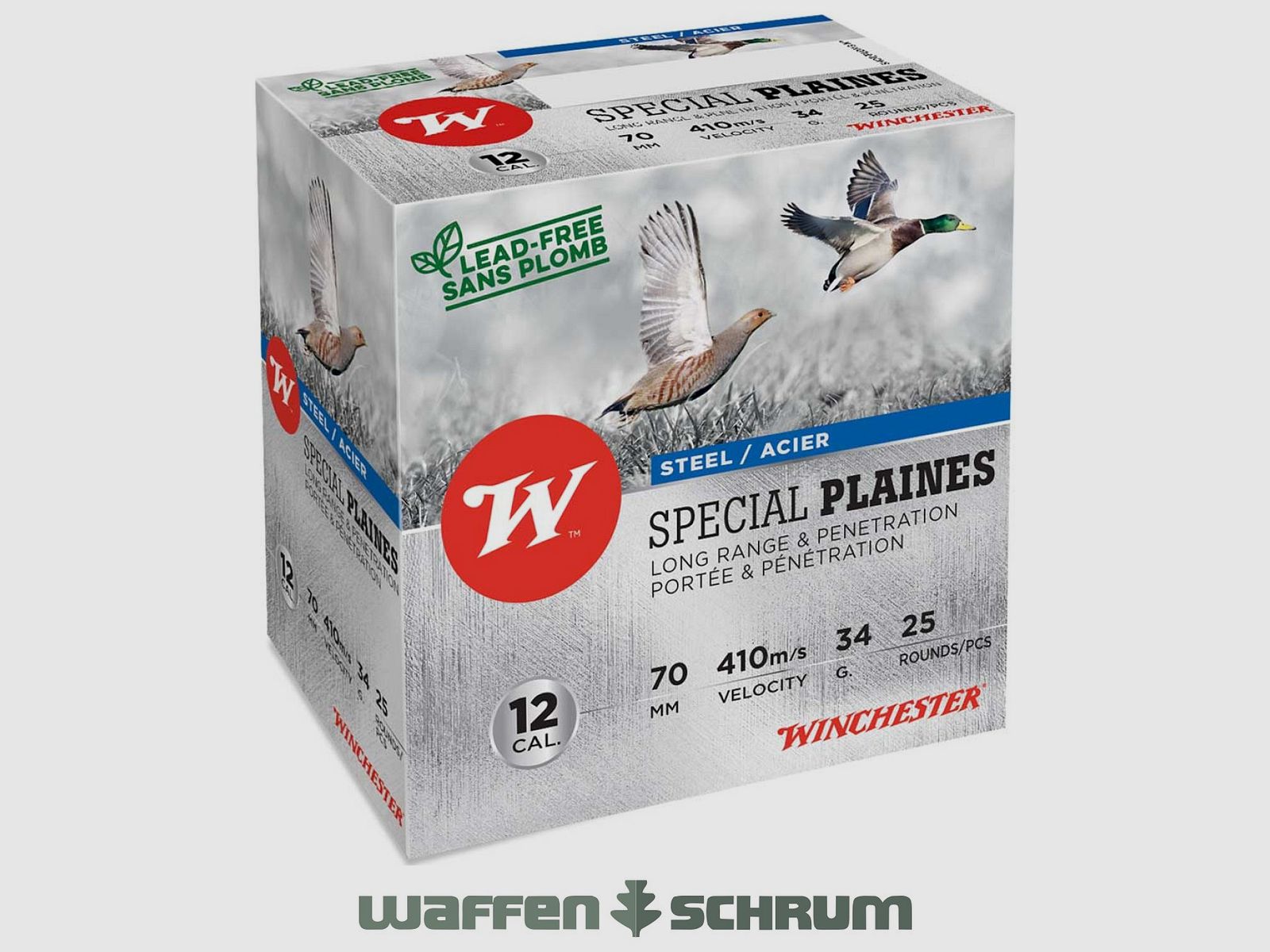 Winchester Acier Special Plaines 12/70 3,3mm - 34g