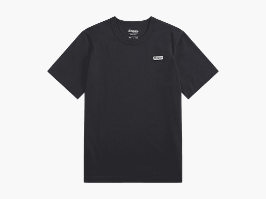 Bergans Logo T-shirt in Cotone Uomo Grigio Ombra Scuro XL