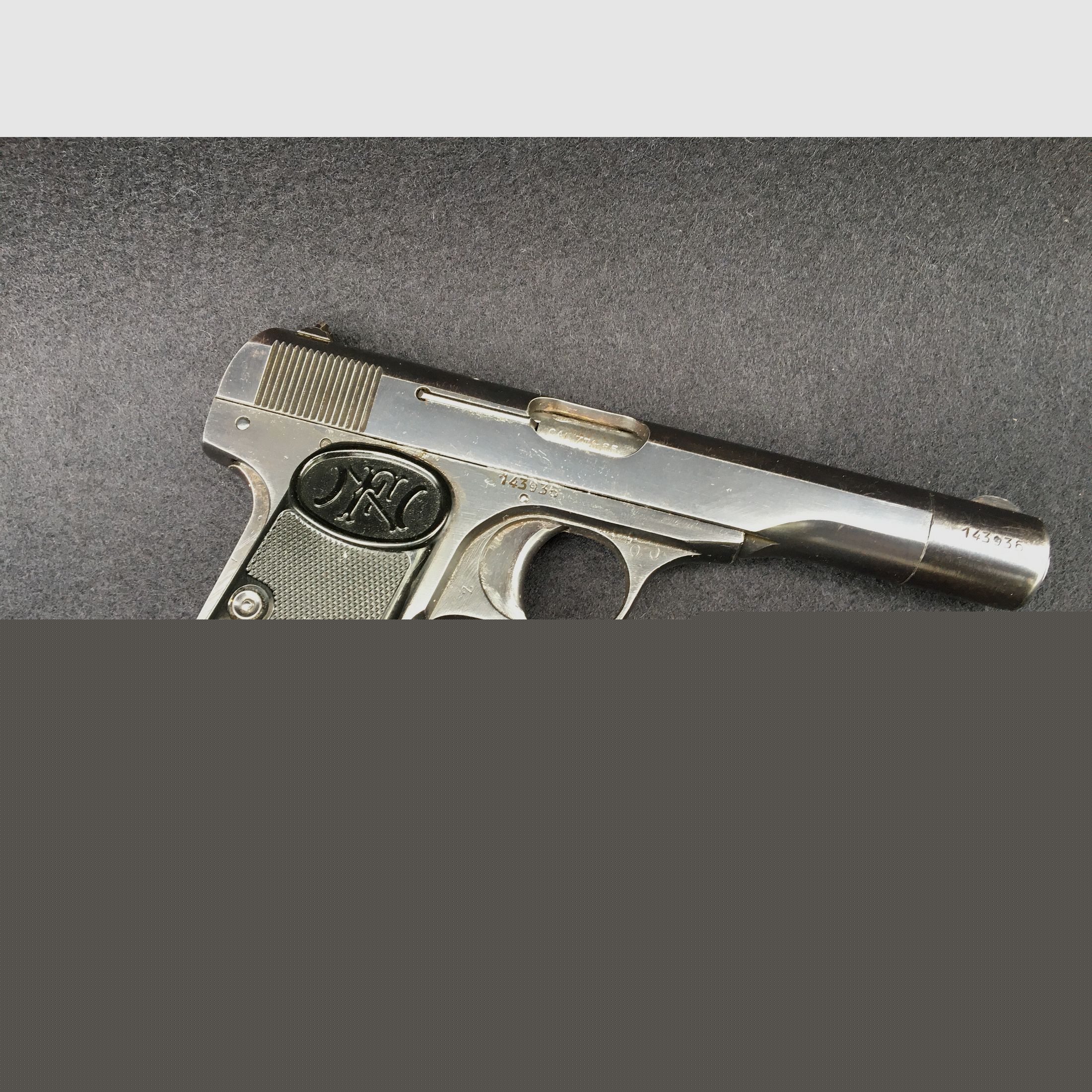 FN 10/22 pistol 7.65 Browning "Nasenbär