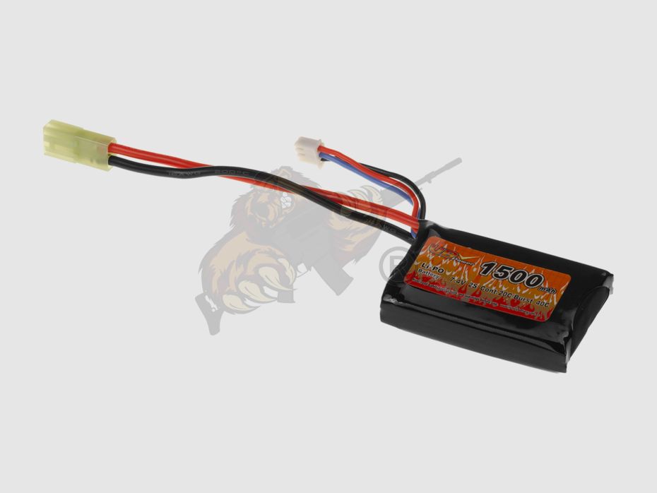 LiPo 7.4V 1500mAh 20C PEQ Type - Mini Tamiya - VB Power