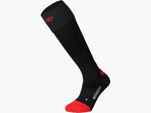 Lenz Pair of heated socks 4.1 Toe Cap® (Black/red, size 35-38)
