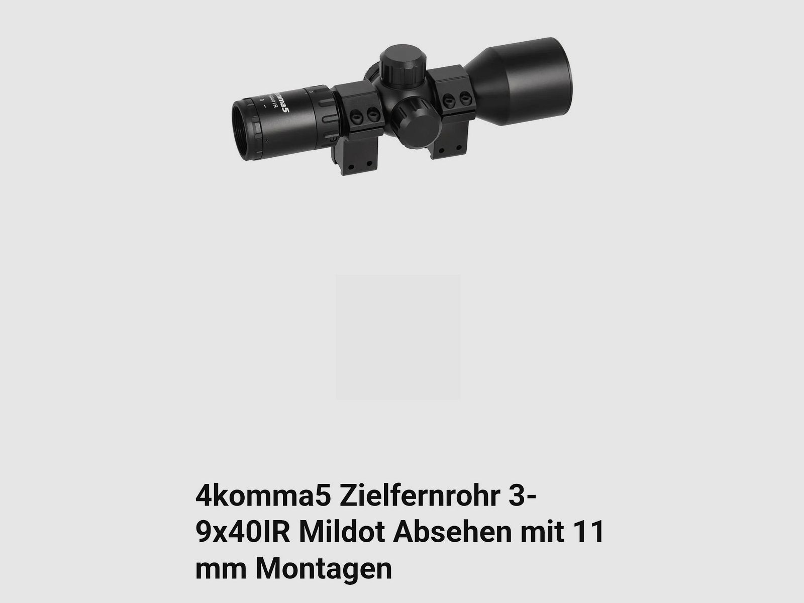 Zielfernrohr : 3-9 × 40 IR Mildot Absehen