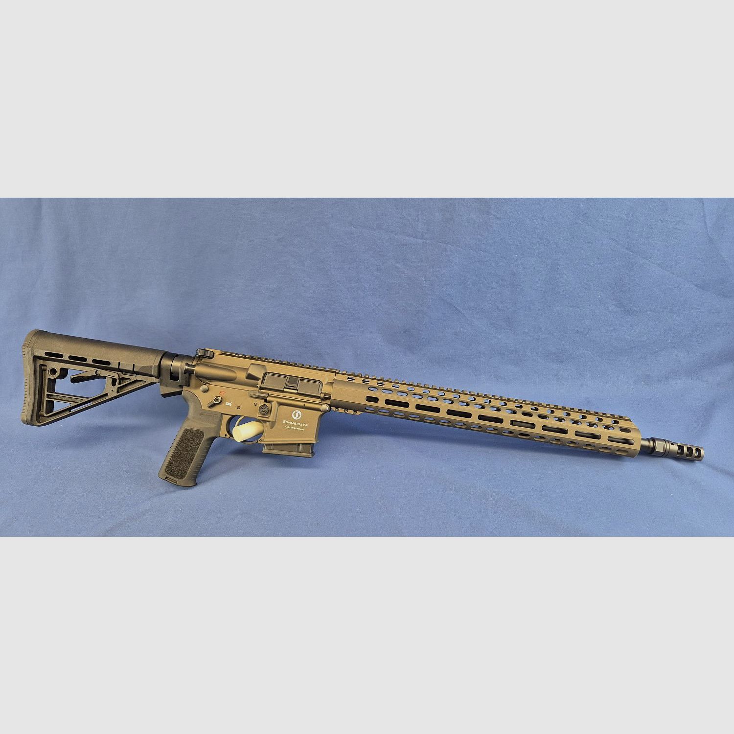 SETANGEBOT EXTREM AKTION!!!! Schmeisser AR15 Dynamic L Bronze, Kal.223Rem. LL:16,75″ mit BURRIS Zielfernrohr SET RT-6 1-6×24 Combo, Absehen Ballistic AR, Bild 2 von 4