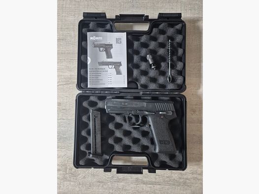 Röhm RG 96 Schreckschuss Pistole brüniert