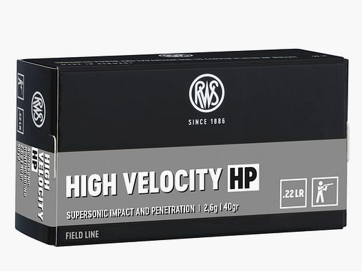 RWS High Velocity HP .22 Long Rifle - 2,6g / 40gr