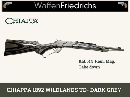 CHIAPPA 1892 WILDLANDS TD Take Down- DARK GREY - WaffenFriedrichs