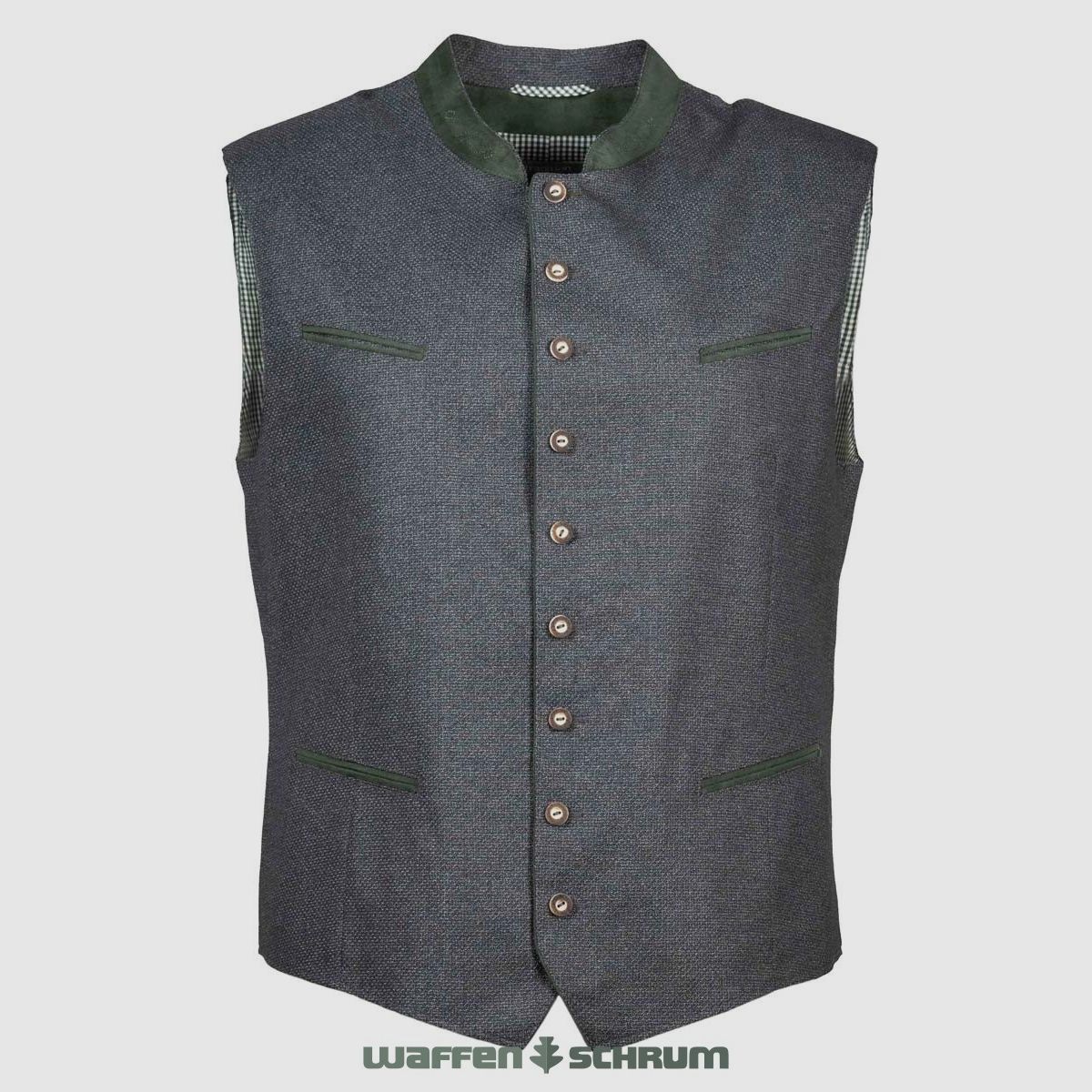 Brothers Weis traditional vest Lake Constance B anthracite