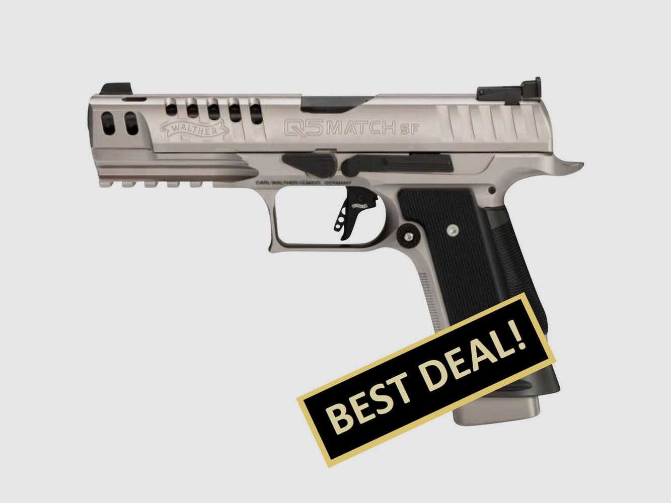 Walther Q5 Match Steel Frame Black Tie Pistol