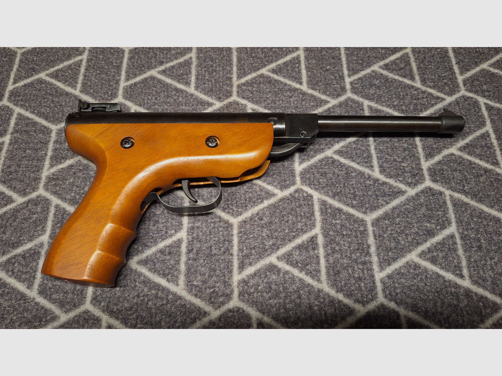 Persluchtpistool "TYTAN Model S2 Super Air Pistol" 5,5mm knikloop verzamelwapen NIEUW!