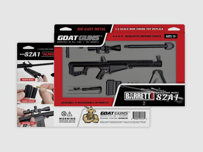 Goatguns Miniatura Goatguns Mini Barrett 82A1 .50 Nero, immagine 5 di 6