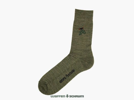 AKAH Socke mit Eichenlaub Grün