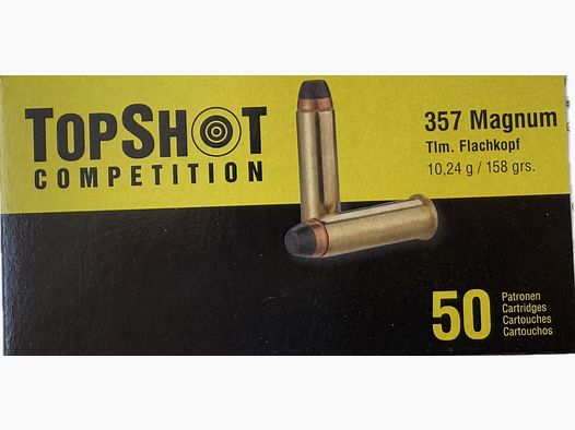 TOPSHOT Comp .357Magnum TLM FK 158grs - 50 Schuss