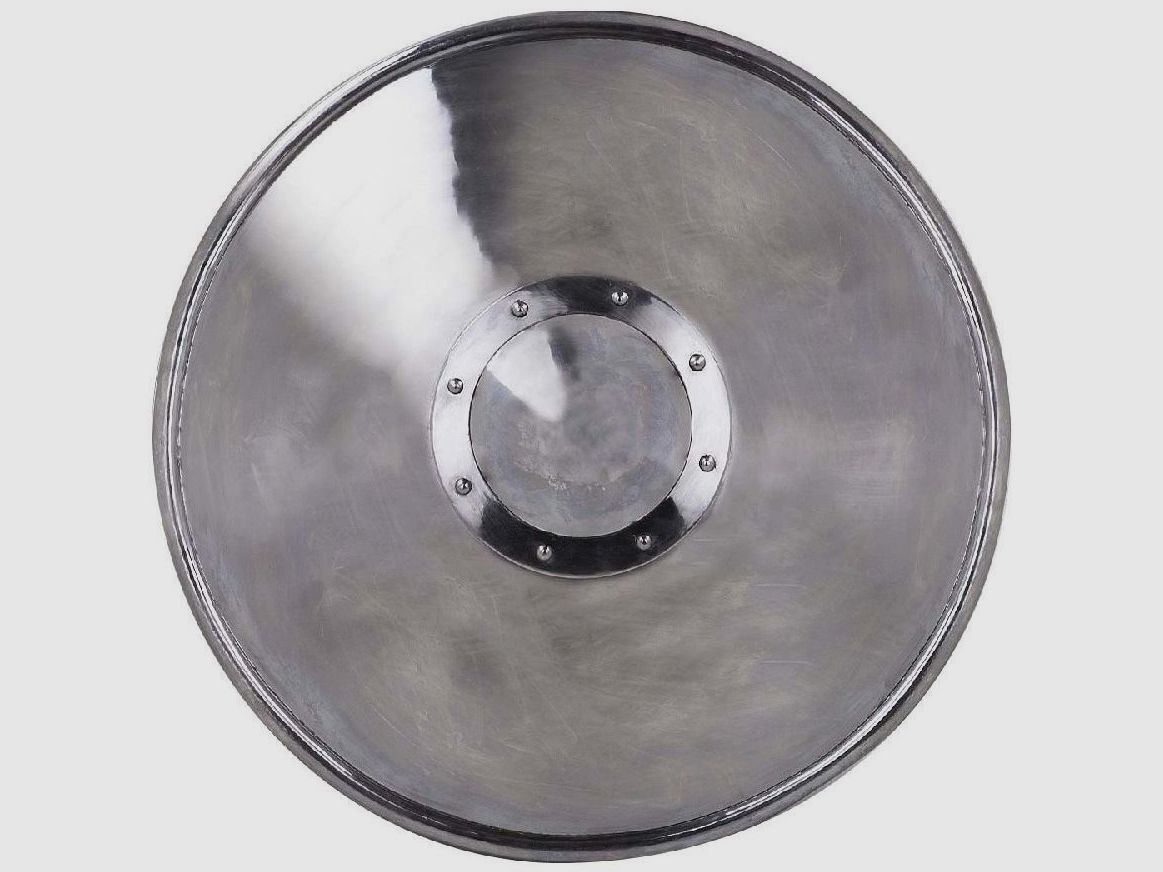 Kampfschild rund Ganzmetall