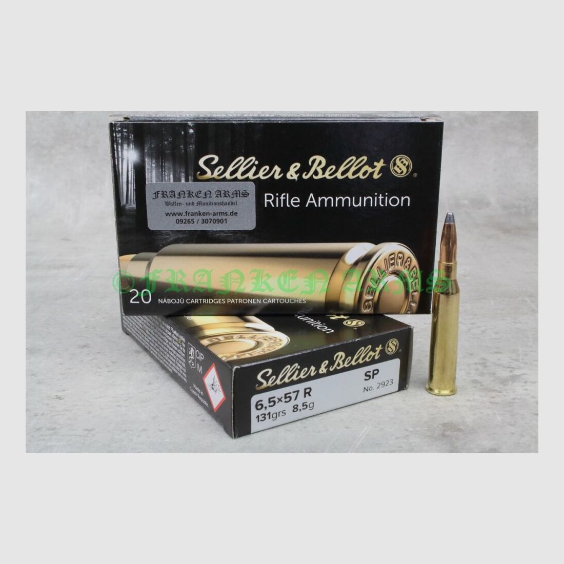 Sellier&Bellot 6,5x57R Teilmantel Spitz 131gr. 8,5g 20 Stück Staffelpreise