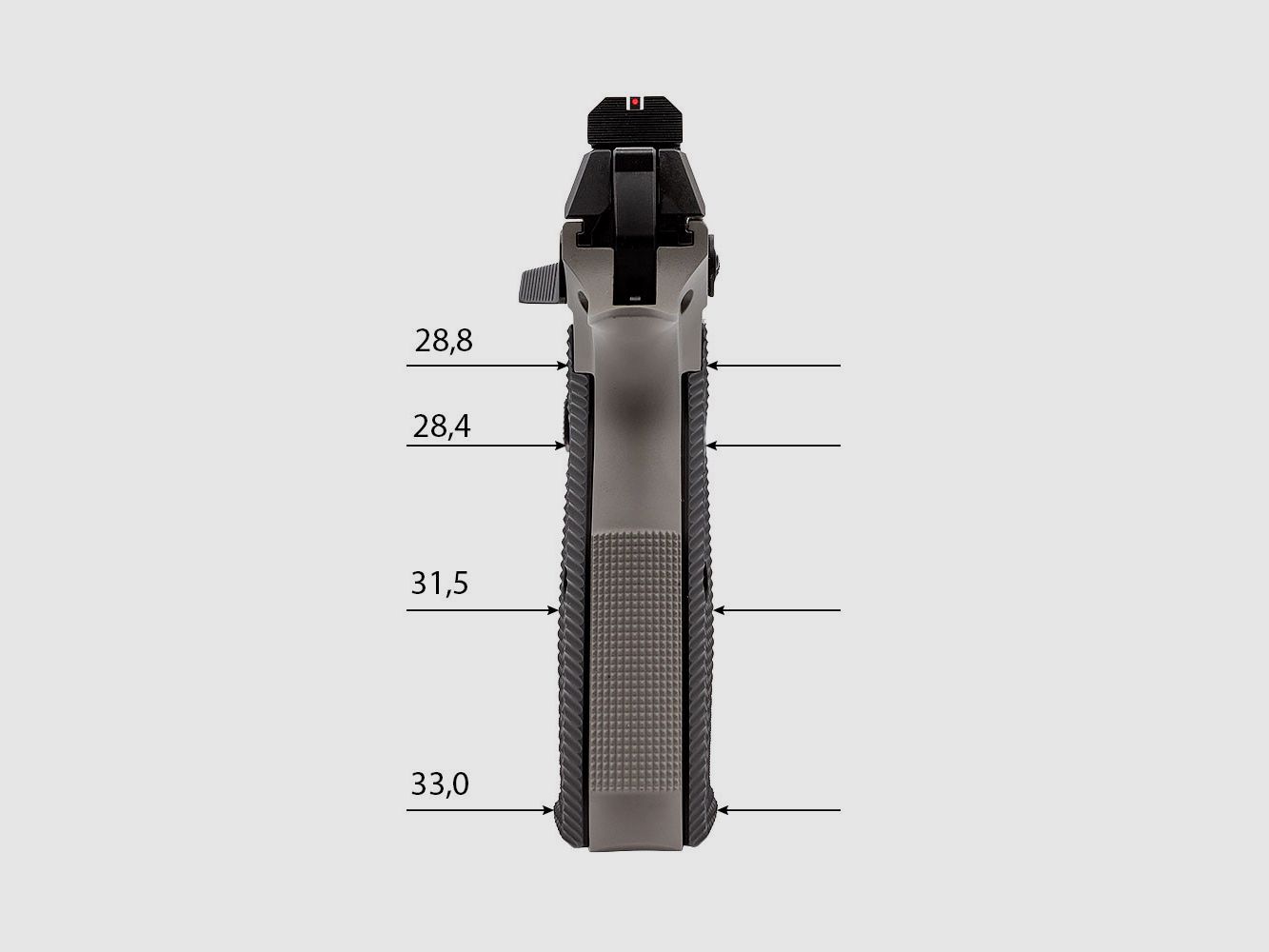 Eemann Tech Aluminium-Pistolengriffe Ultimate für CZ, Farbe: schwarz, Größe: M, Bild 2 von 3