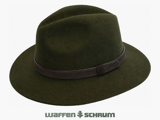 Lodenhut Rollhut m. Ledergarnitur Grün