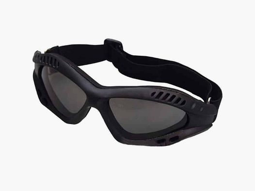 DELTA SIX FlexProtect Airsoft goggles (black - Smoke lens)