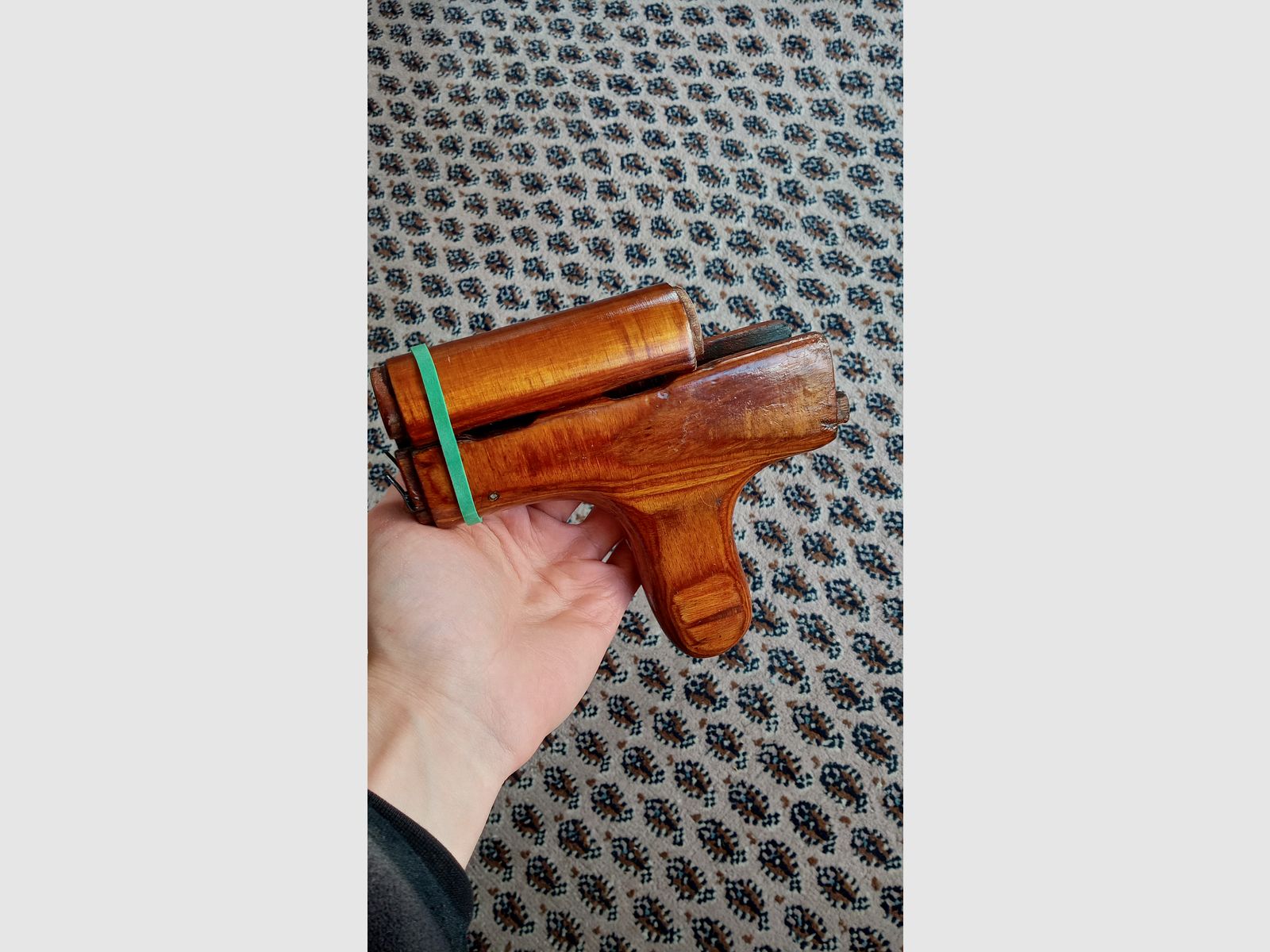 #1 Rumänischer AKMS unterer Handschutz s.g. Esel-Pimmel (Uluc) für Unterlaufklappschaft Schichtholz Romy Dong PM md.65 & oberer Laminat Handschutz russisch.