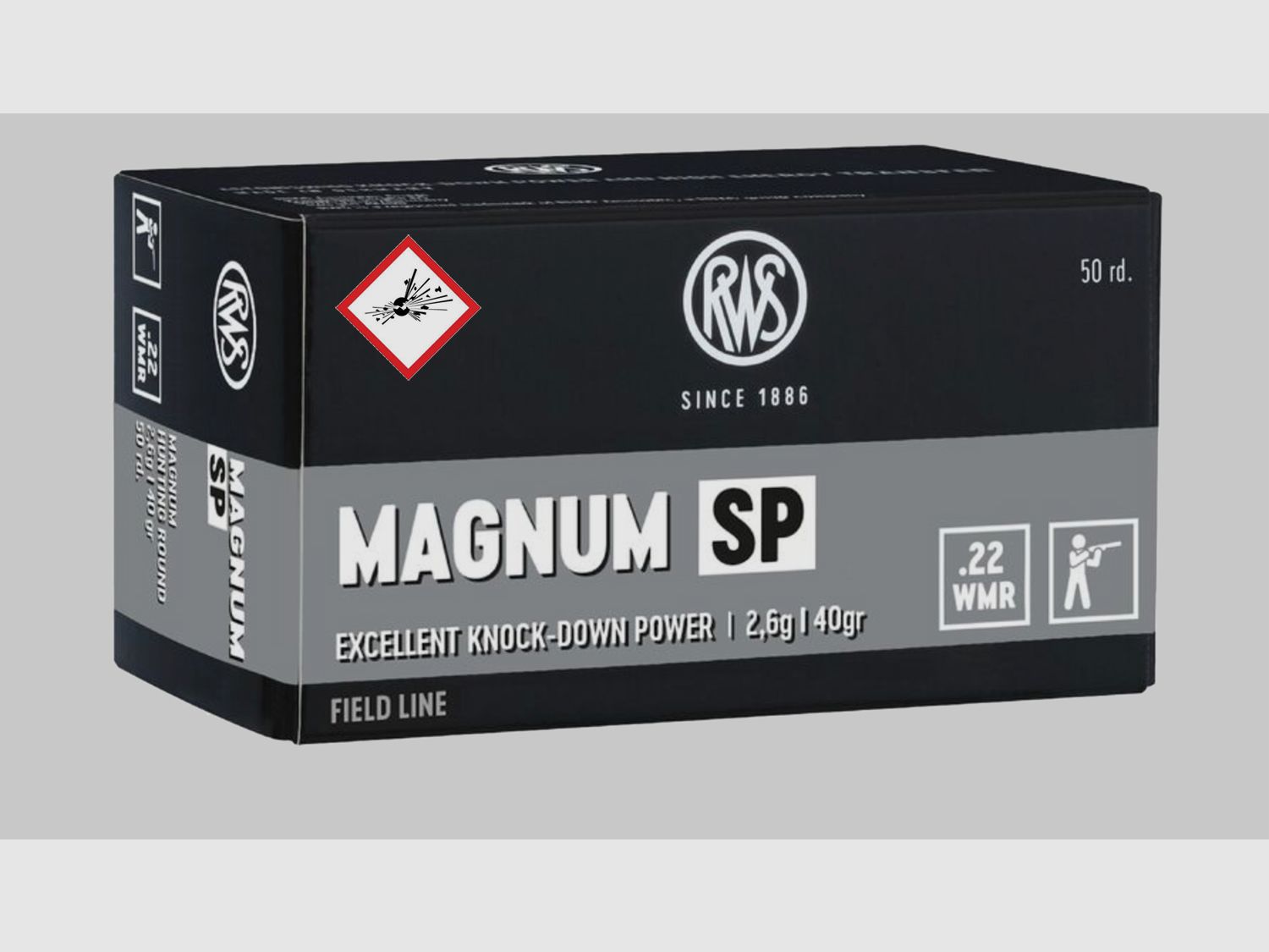 RWS Randfeuerpatrone Cal. .22 Mag TM SP 40grs