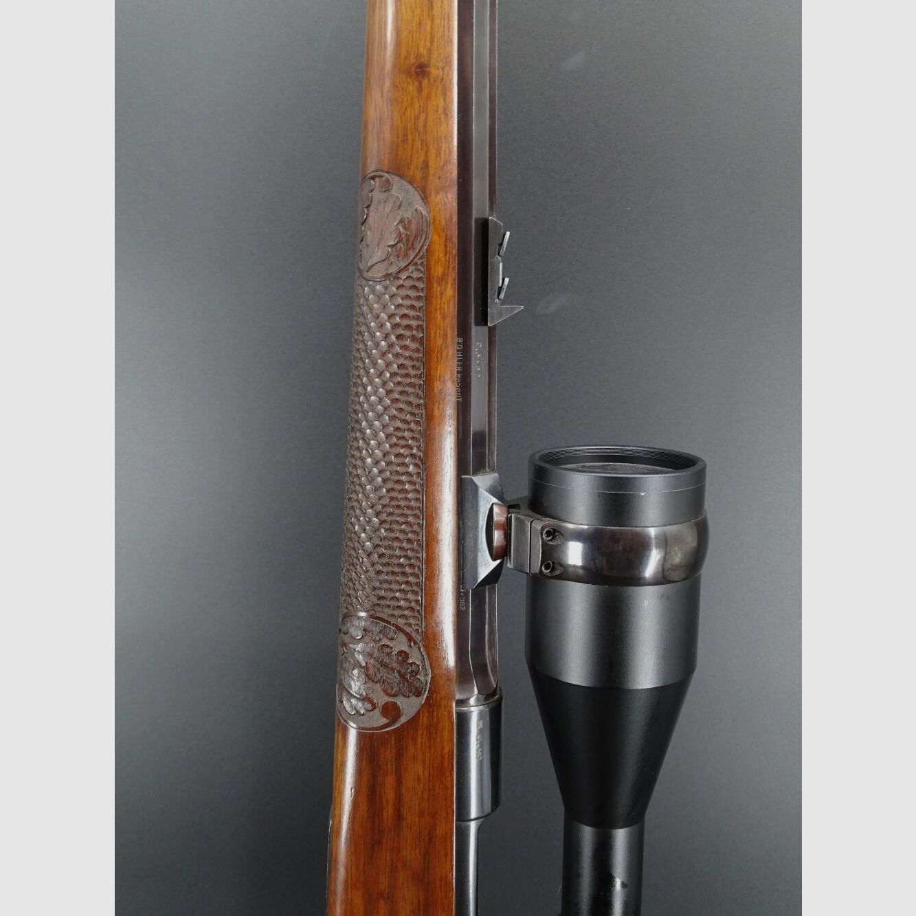 Fanzoj Ferlach 98 System Gravuren Achtkanntlauf ZF Kaps 8x56 Leuchtpunkt Sammlungsauflösung