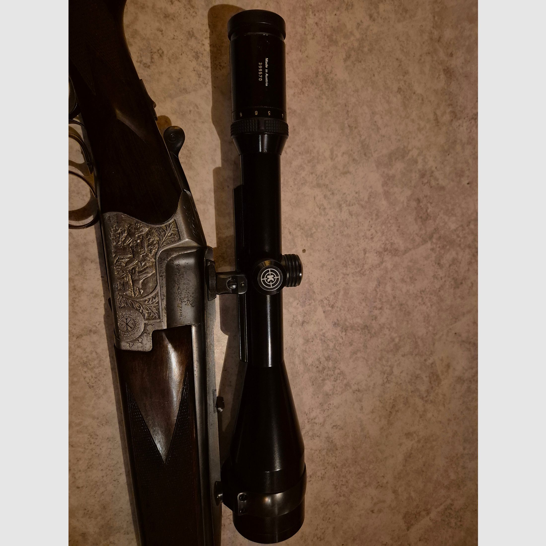 Suhler BBF 8x57IRS-12/70 con 3-12x56 Kahles