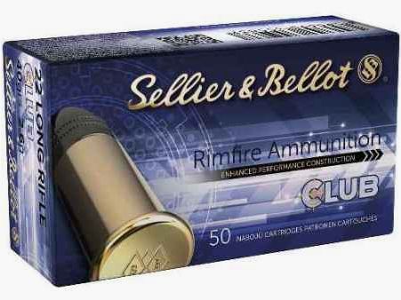 Sellier & Bellot .22 LR CLUB, Packung mit 50 Patronen